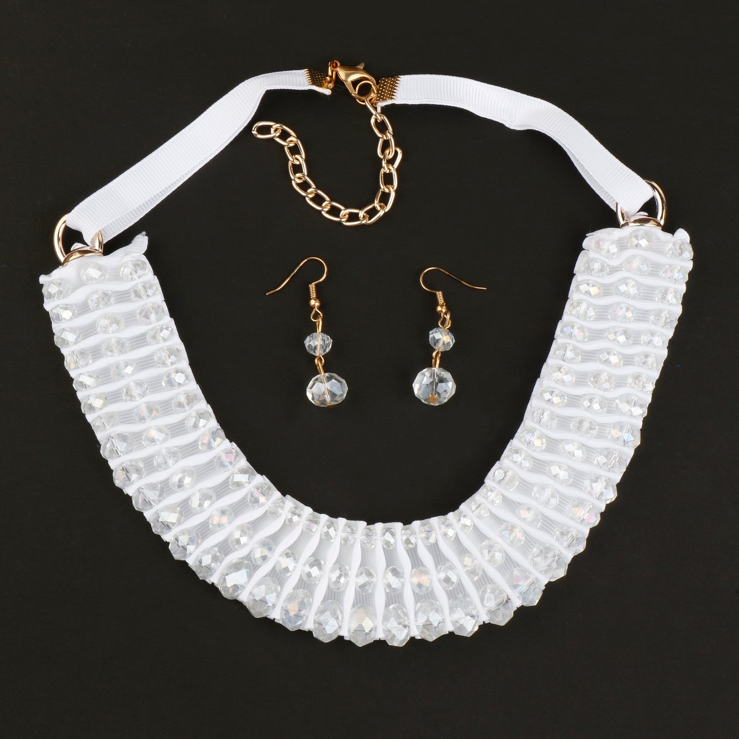 Divine Drape- Stone studded Statement Neckpiece