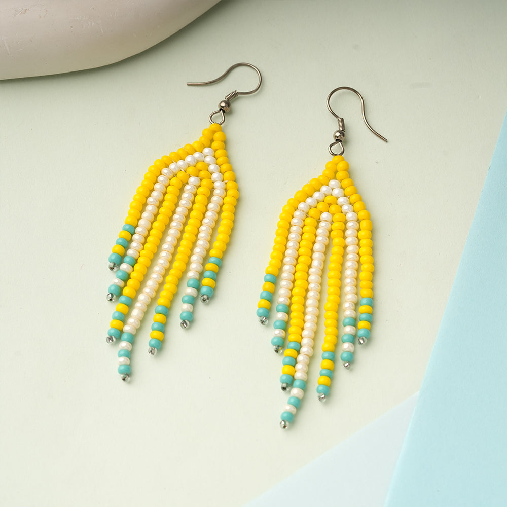 Bead Pop- Beaded dangler earrings