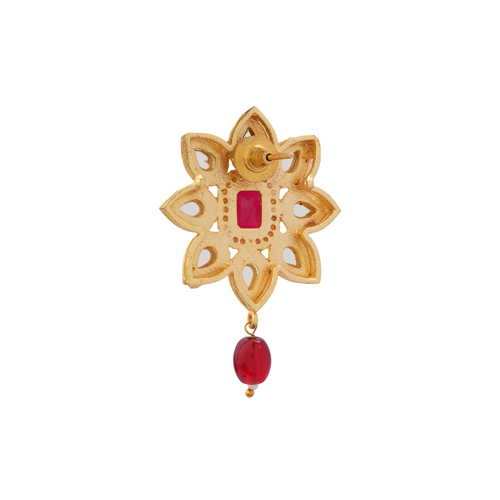 Meenakari Necklace Set (Red)