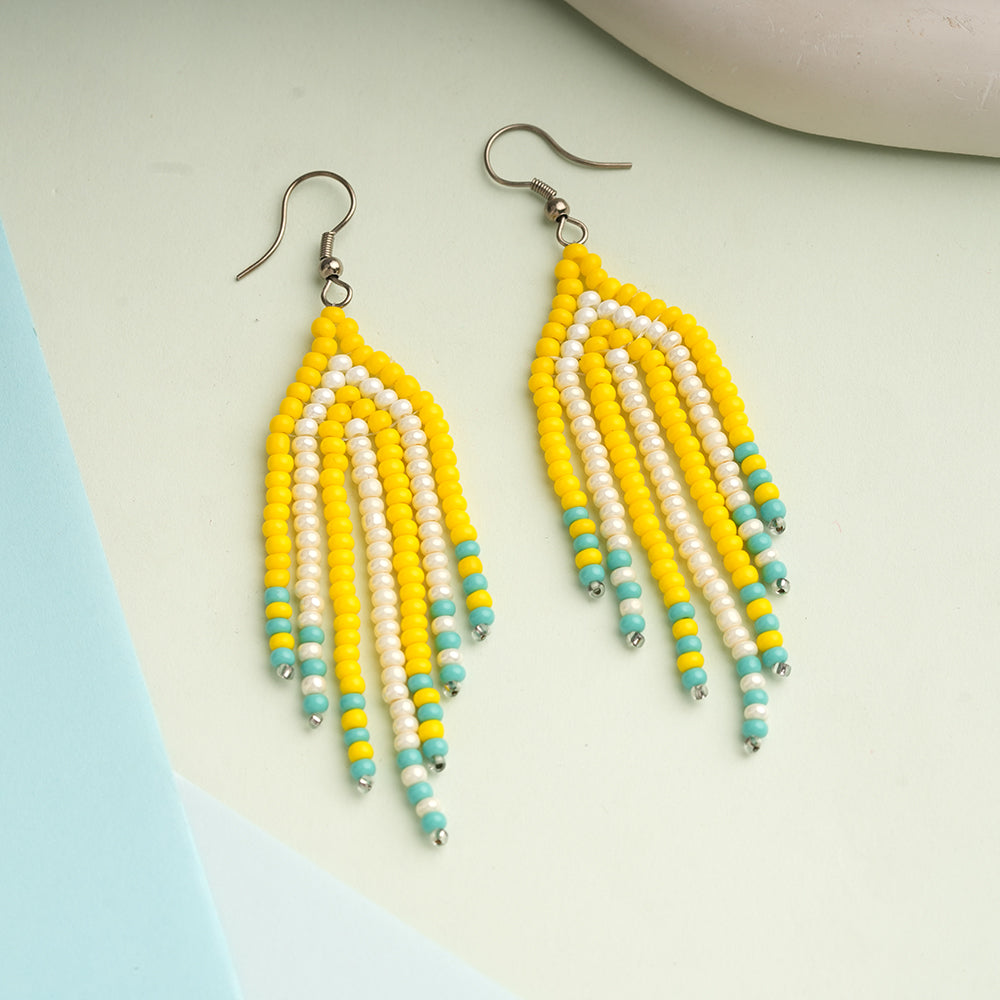 Bead Pop- Beaded dangler earrings