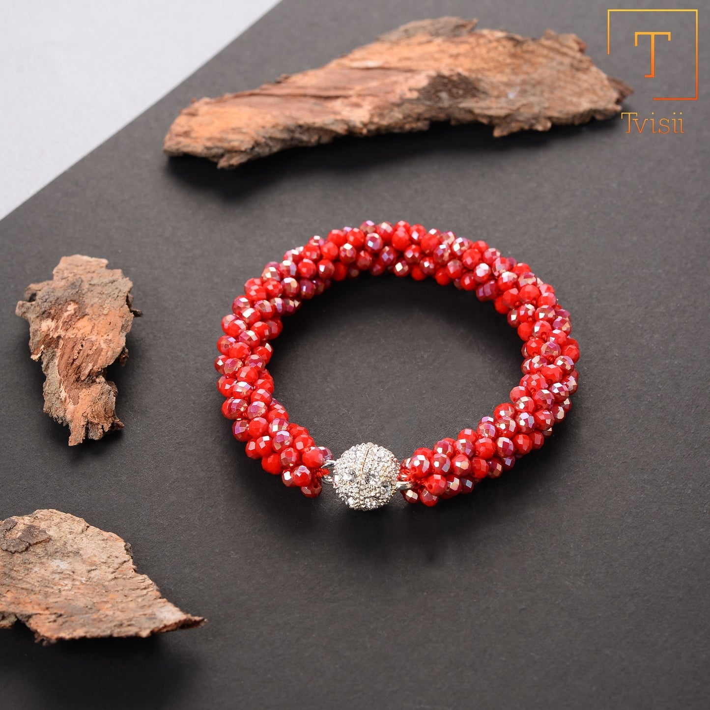 Scales and slays- Stone studded statement Bracelet