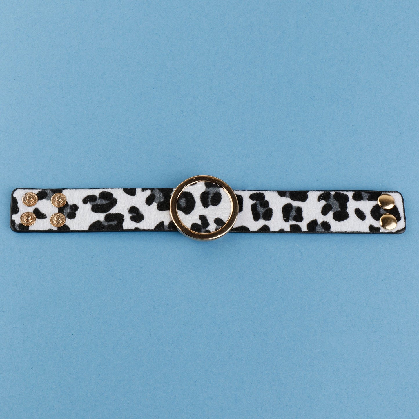 Earthbound Band- Animal Print leather bracelet