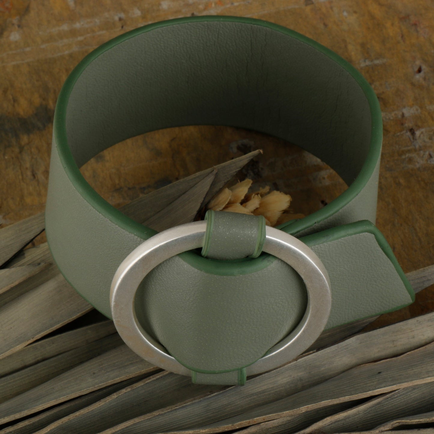 Bound Leather Form- Statement Leather bracelet