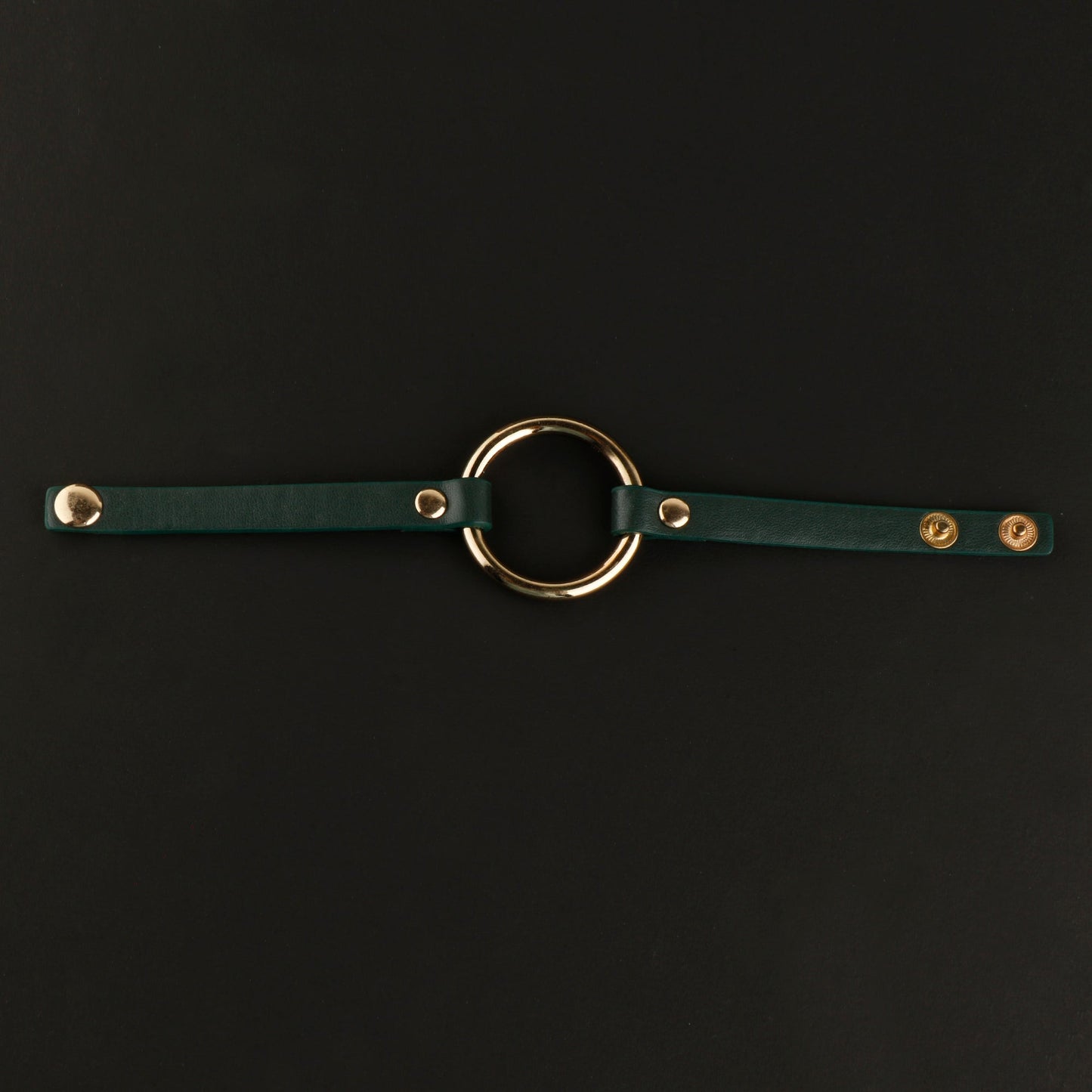 Rust Loop- Statement Leather bracelet