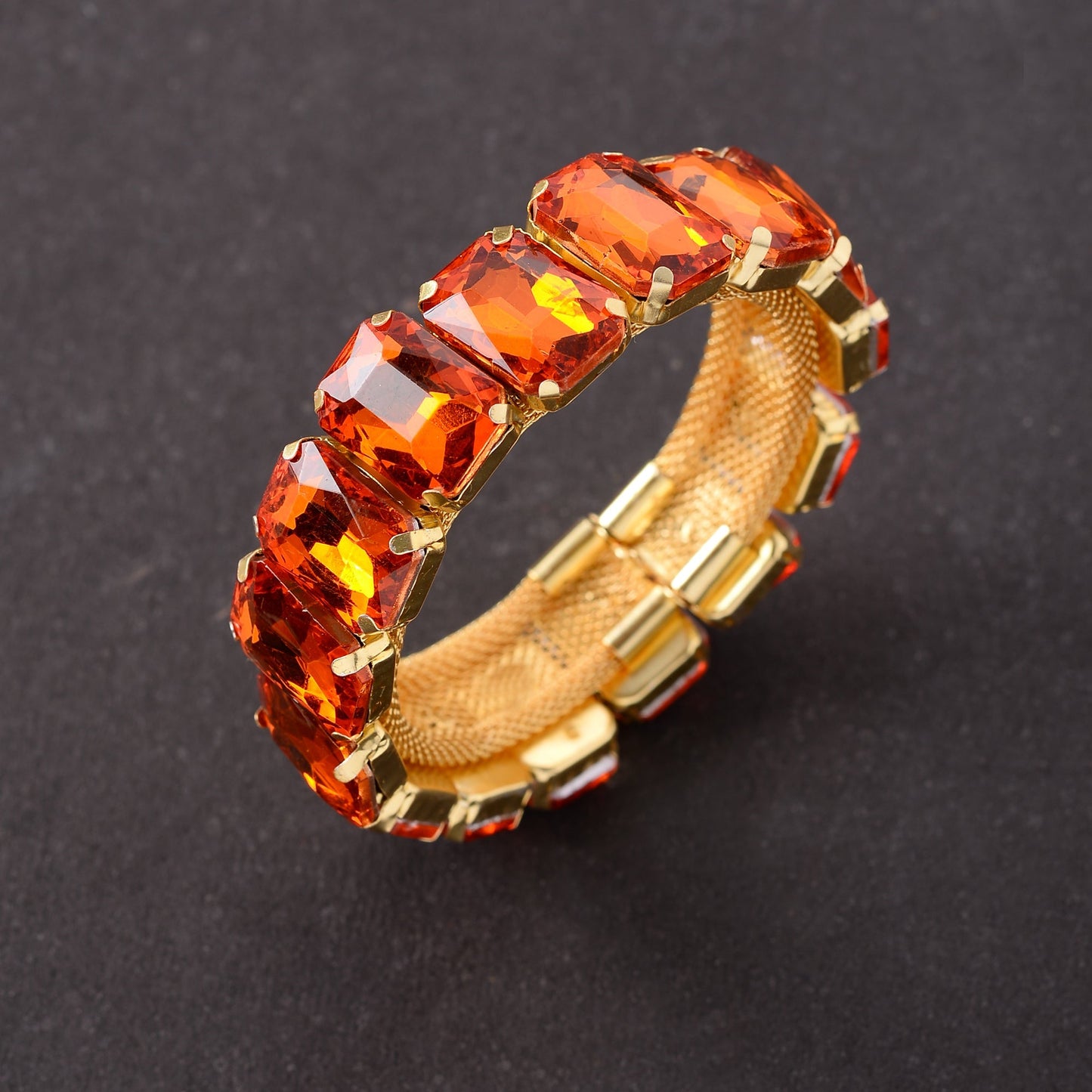 Glossy Glow- Stone studded Bracelet