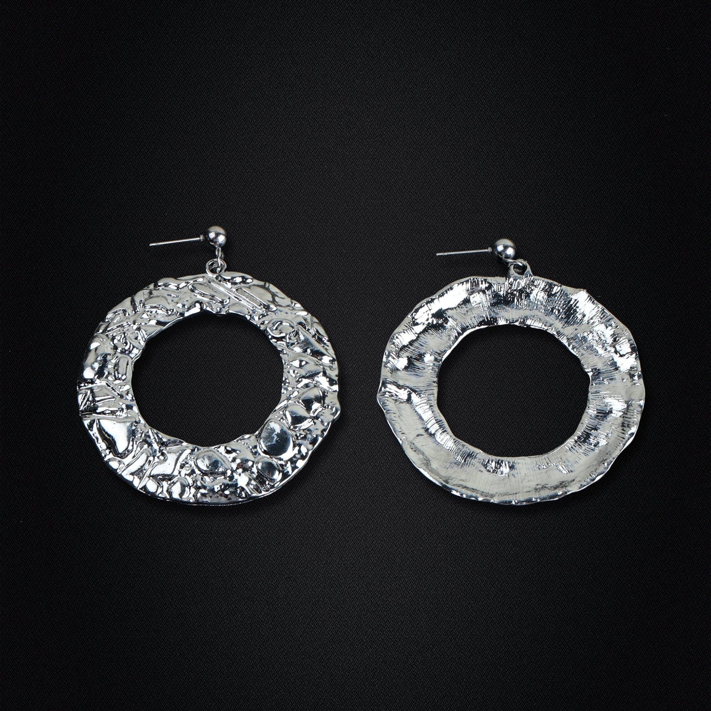 Luminous Grace- metallic hanger dangler earrings