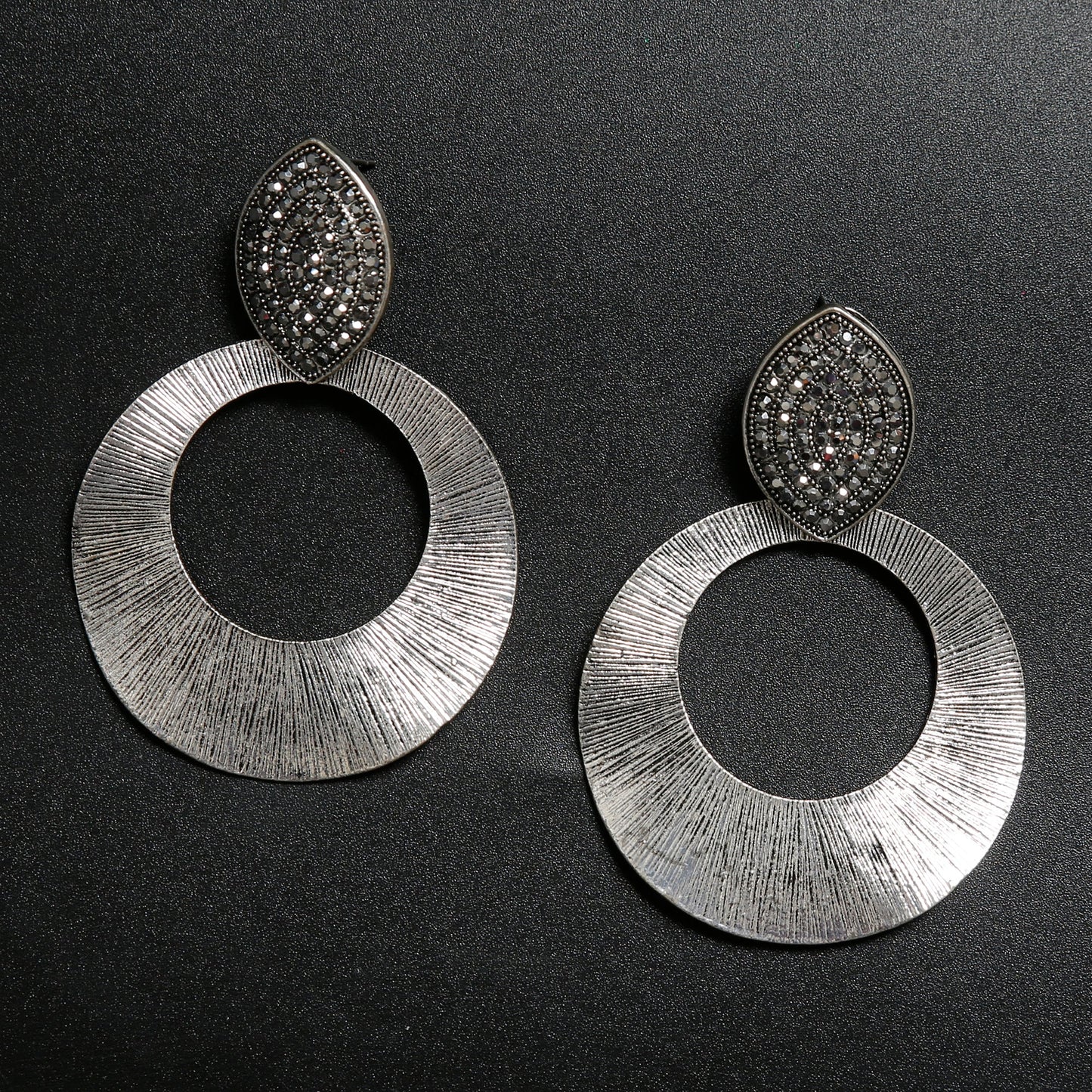 Moon Dew- Metallic dangler Earrings