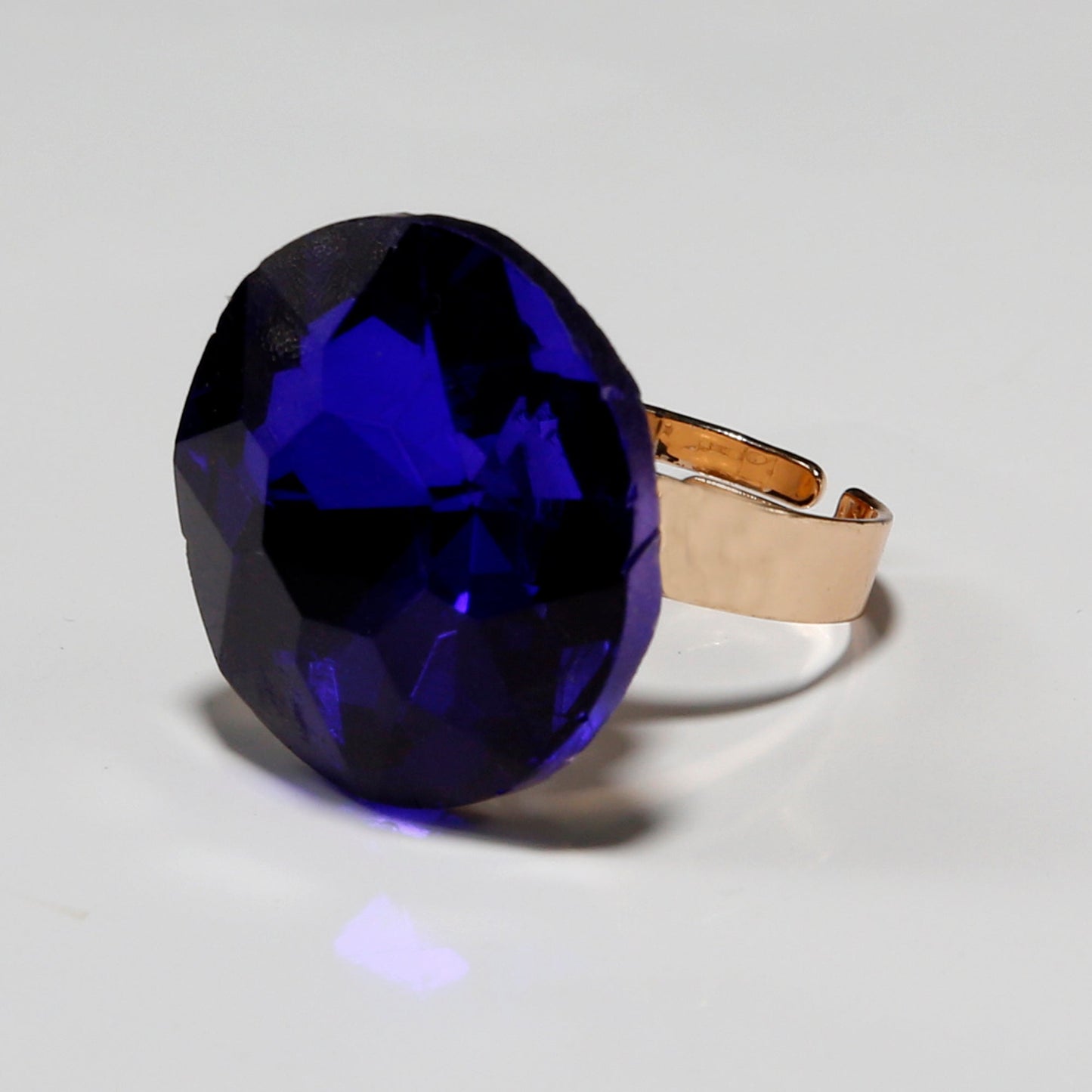 Moonlight Drop- Stone studded metal ring