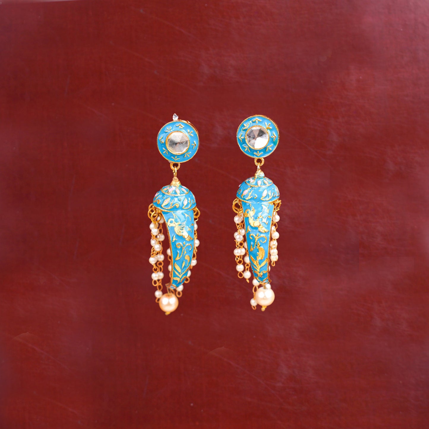 Aashna- Stone Studded Dangler Earrings