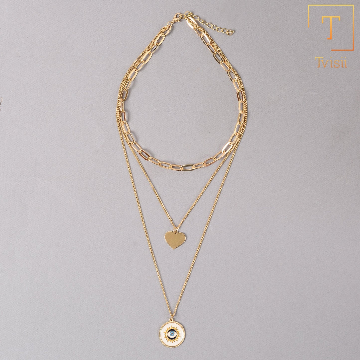 Golden Whisper- golden minimal layered necklace