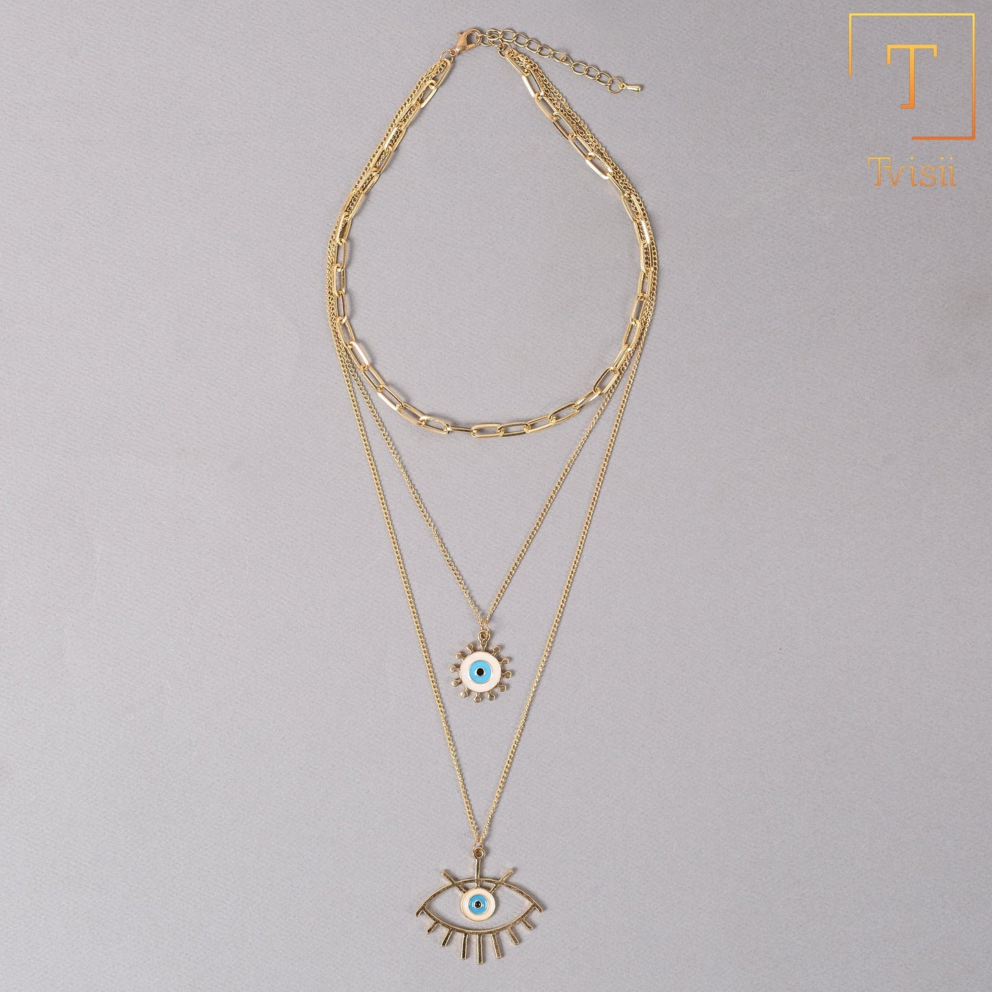 Sunpetal Thread- golden minimal layered necklace