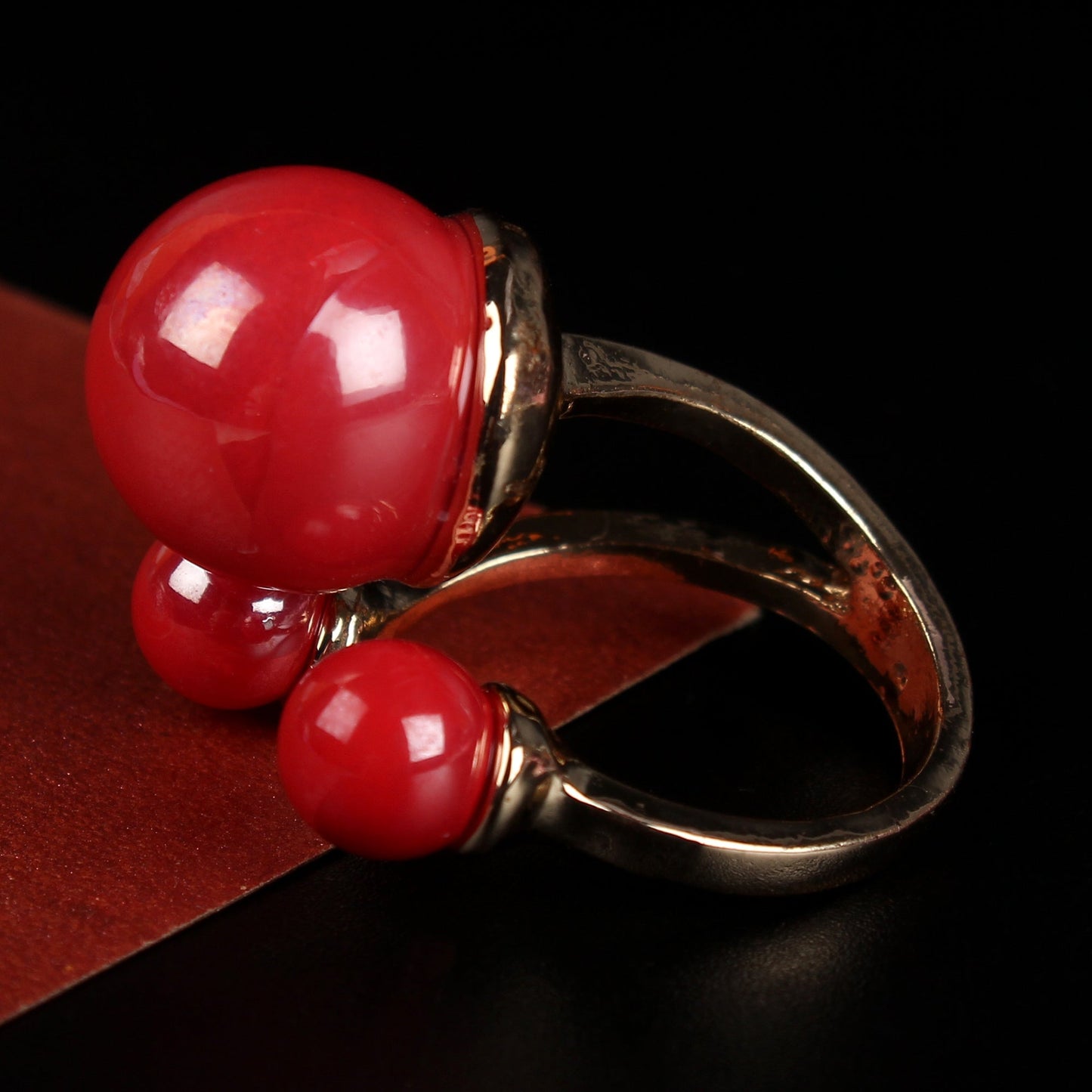 Gilded Glow- Shiny Metal Ring