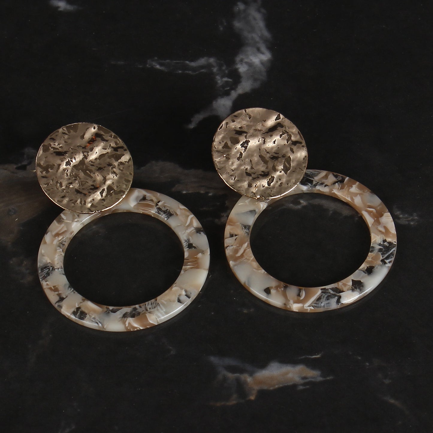 Golden Mold- Dangler earrings