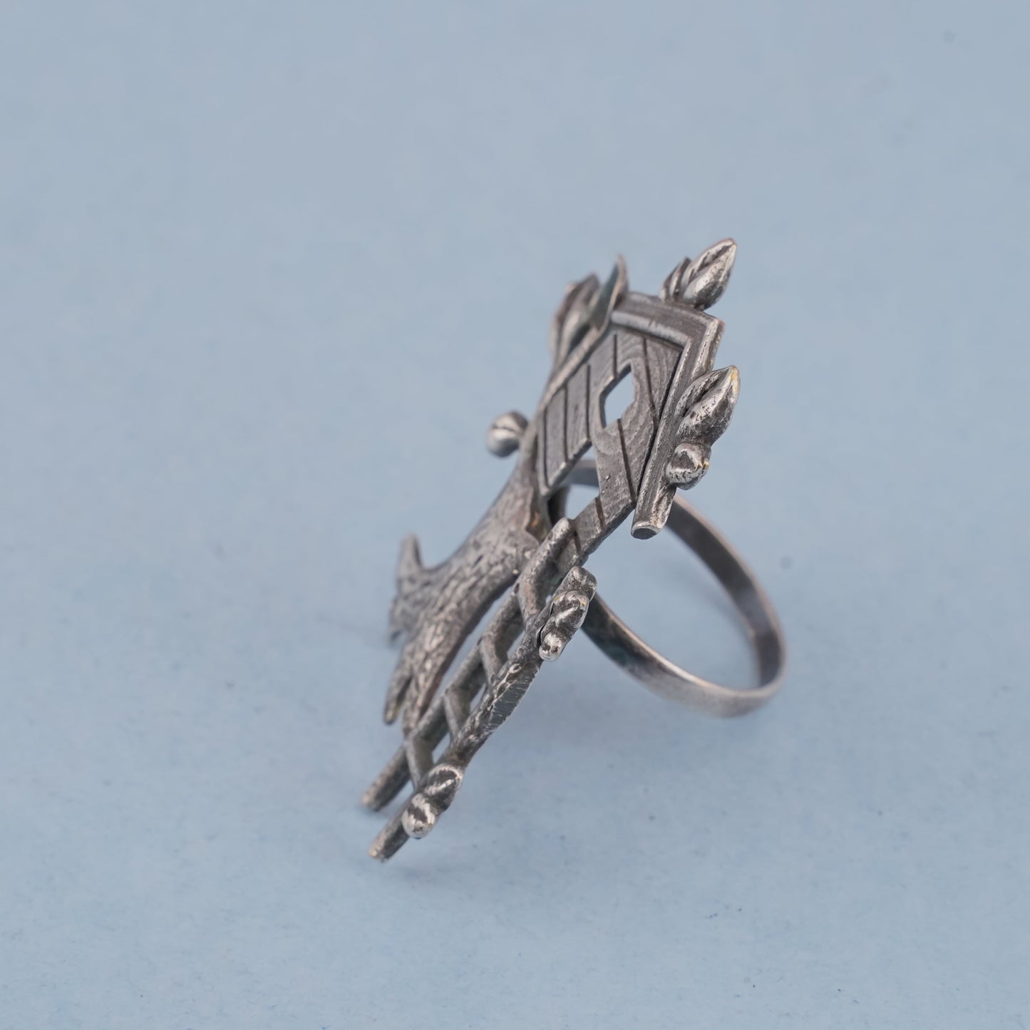 Vamangi – Oxidised Brass Ring