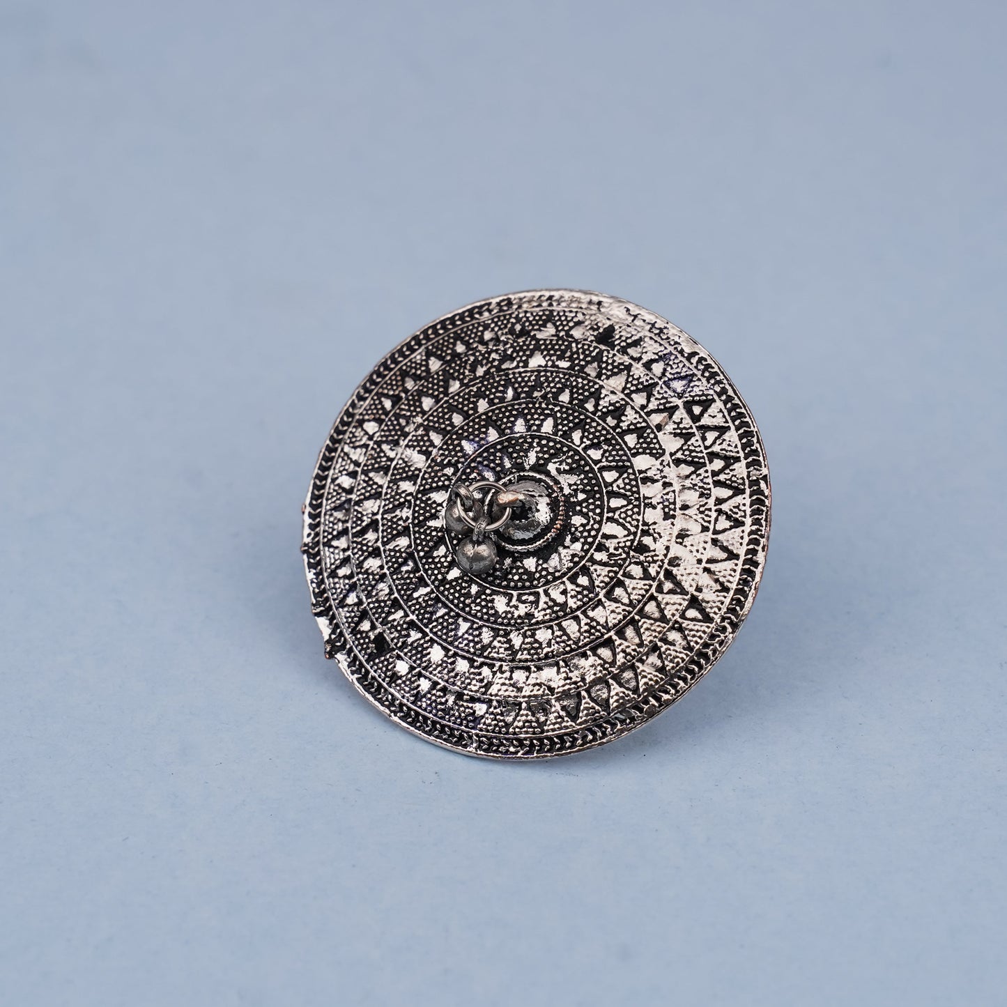 Chhavi- Silver oxidised ring