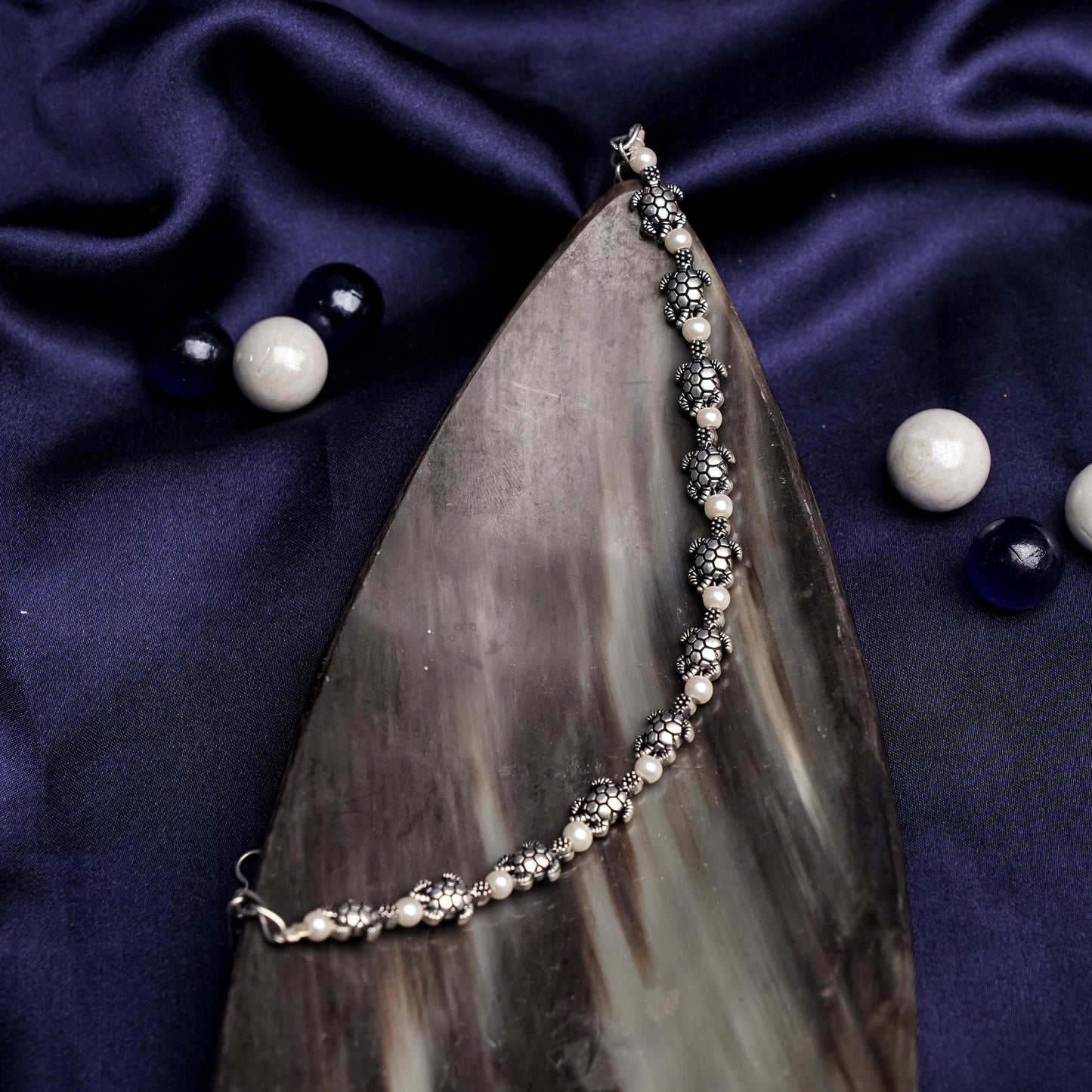 KurmRatna- Oxidised beaded bracelet