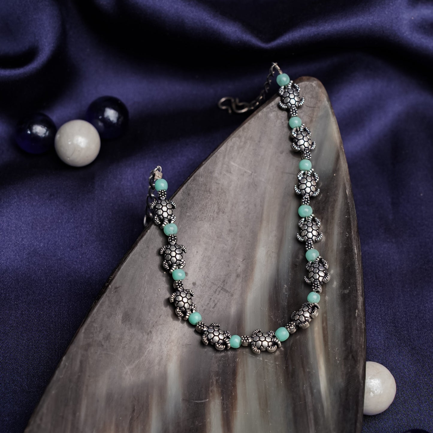 KurmaAmrit- Oxidised beaded bracelet