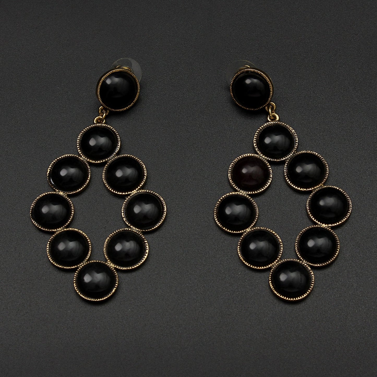 Ornate Aura- Pearl Studded Dangler Earrings
