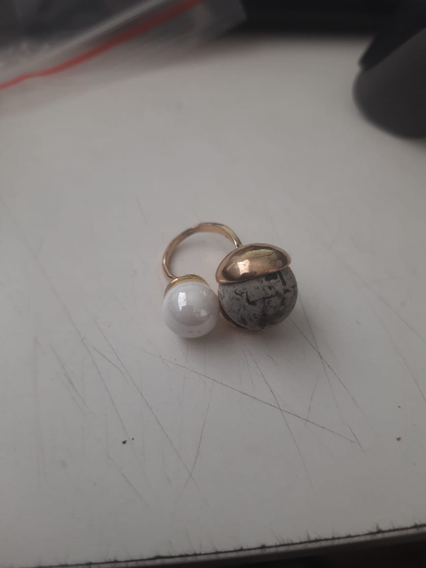 Golden Ball- Shiny Ring