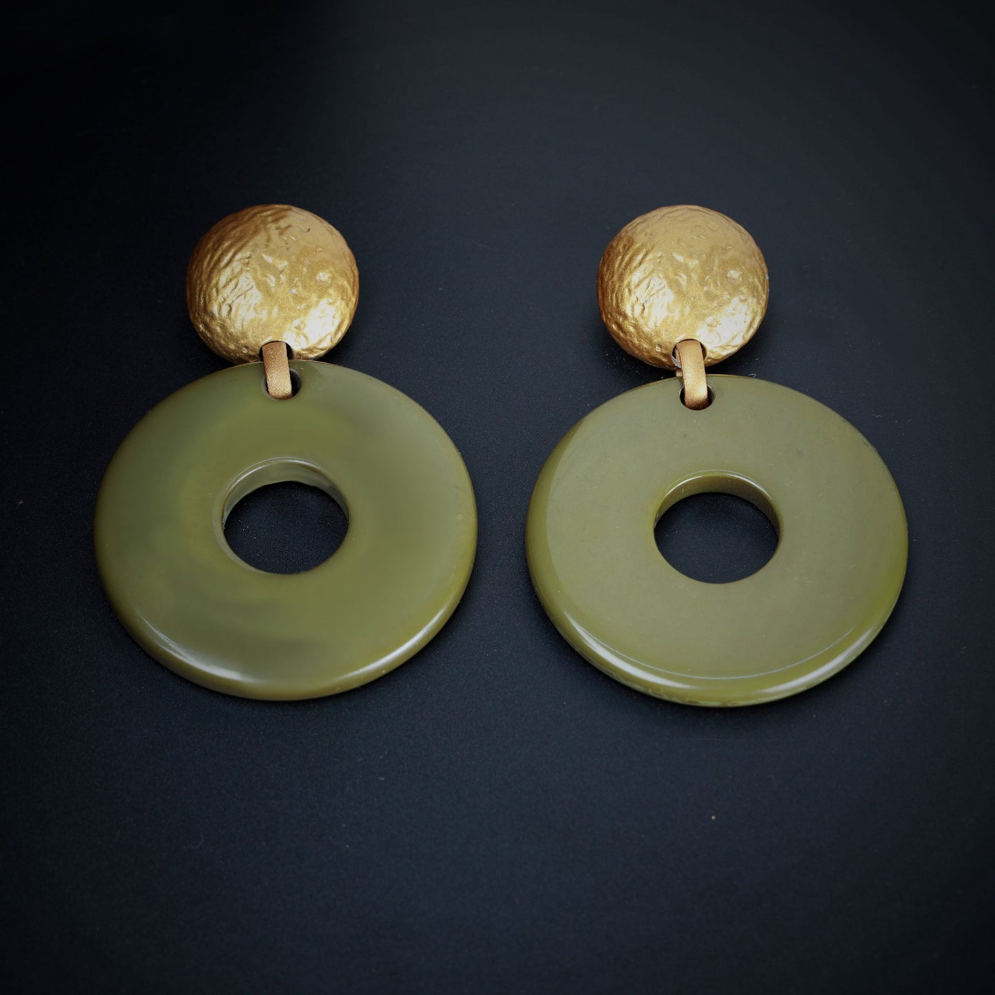 Blush Line- Stylish hoop dangler earrings