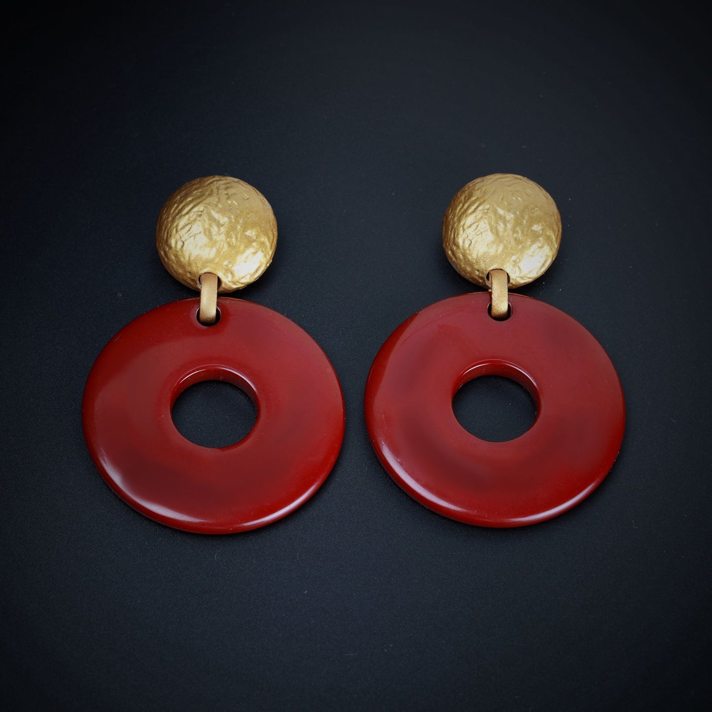 Blush Line- Stylish hoop dangler earrings