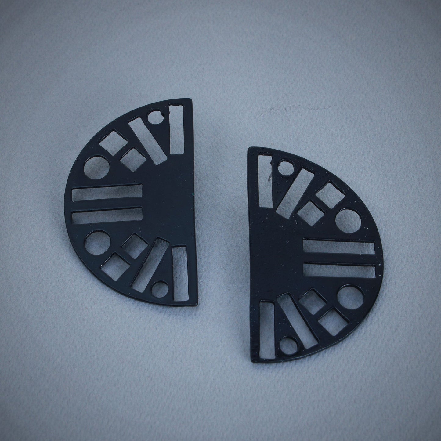 Luna dew- Semi- Circle Stud Earrings